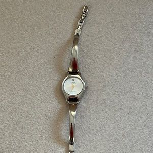Silver Anne Klein swarski Crystal watch